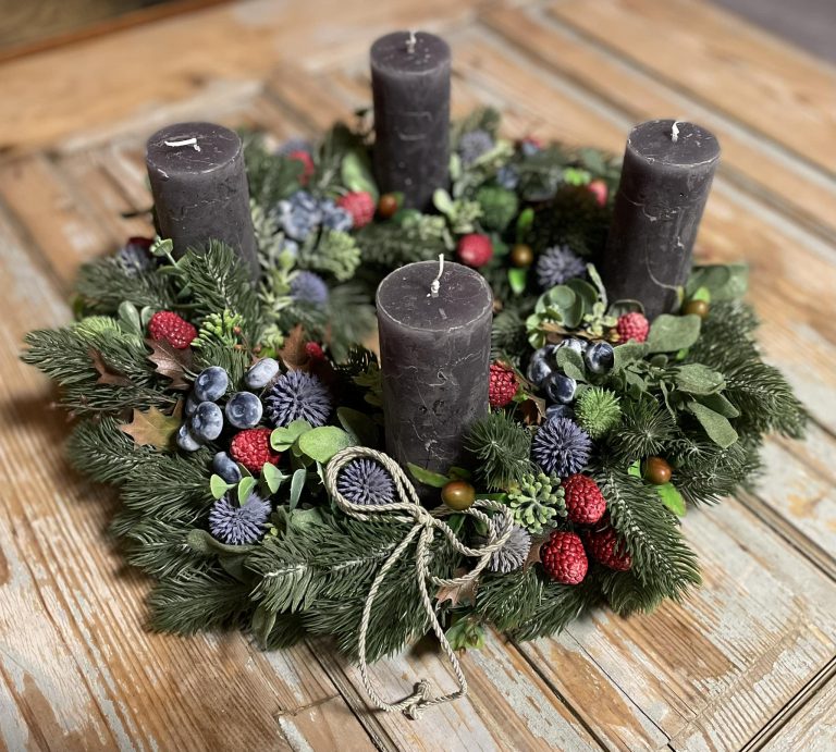 Adventi asztaldíszek